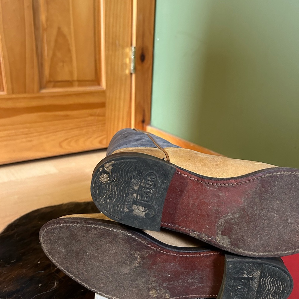 Justin VINTAGE Buckskin & Denim Apache Ropers